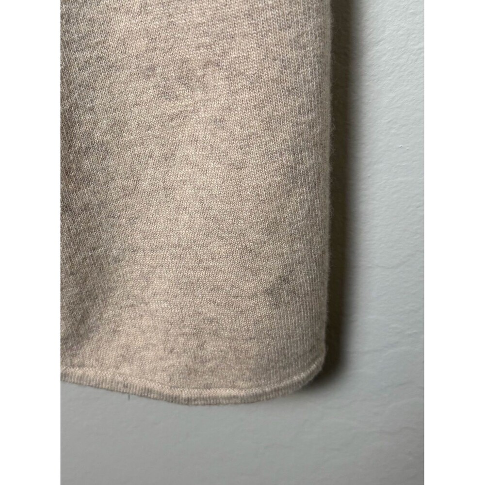 Club Monaco Cashmere Blend Open Front Shawl Collar Long Vest Beige M-L Cozy - Picture 8 of 11